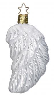 Hänger Angel's Wings aus Glas weiß