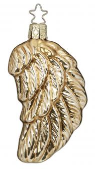 Hänger Angel's Wings aus Glas gold