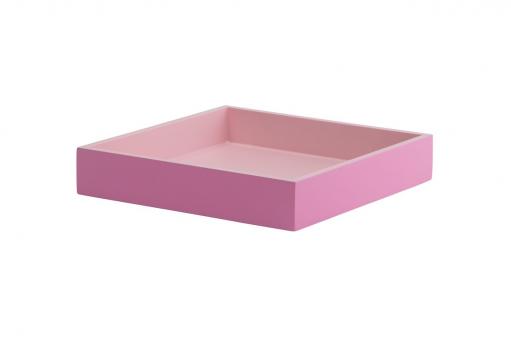 Spa Tablett, S, quadratisch, 2farbig, pink/rosa 