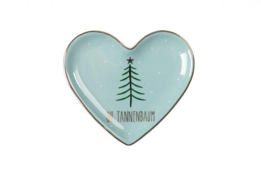 Deko-Teller, Love Plates, Oh Tannenbaum, Farbe Blau 