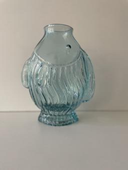 Vase Fisch Jacquard, S, Blau 