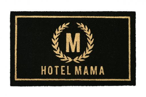 Fußmatte "Hotel Mama", schwarz 