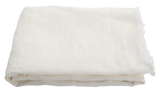 Handtuch aus 100% Leinen, 50x70cm weiss