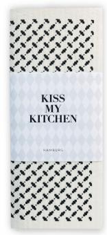 Kiss My Kitchen Schwammtuch Pali Pur Print weiss-schwarz