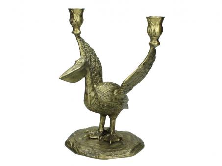 Kerzenhalter Tukan, Farbe Bronze 
